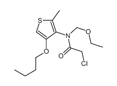 N-(4-butoxy-2-methylthiophen-3-yl)-2-chloro-N-(ethoxymethyl)acetamide Structure