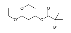 3,3-diethoxypropyl 2-bromo-2-methylpropanoate Structure