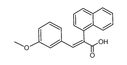 3-(m-Methoxyphenyl)-2-(1-naphthyl)propenoic Acid Structure