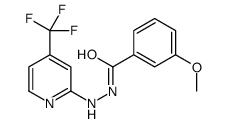 BENZOIC ACID, 3-METHOXY-, 2-[4-(TRIFLUOROMETHYL)-2-PYRIDINYL]HYDRAZIDE picture