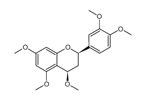 4β,5,7,3',4'-pentamethoxyflavan Structure