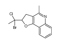 2-(1-bromo-1-chloroethyl)-4-methyl-2,3-dihydrofuro[3,2-c]quinoline结构式