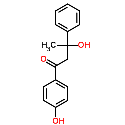 3-Hydroxy-1-(4-hydroxyphenyl)-3-phenyl-1-butanone Structure