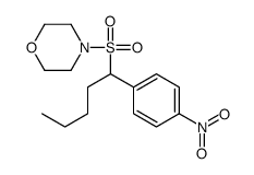 4-[1-(4-nitrophenyl)pentylsulfonyl]morpholine Structure