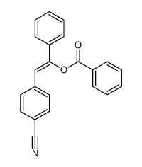 [2-(4-cyanophenyl)-1-phenylethenyl] benzoate Structure