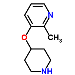 2-Methyl-3-(4-piperidinyloxy)pyridine结构式