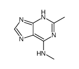 N,2-dimethyl-7H-purin-6-amine Structure