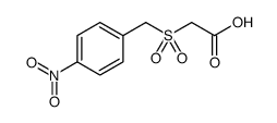 Acetic acid, 2-[[(4-nitrophenyl)methyl]sulfonyl]结构式