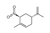 Cyclohexene, 1-methyl-4-(1-methylethenyl)-6-nitro-, (4R-trans) Structure