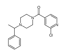 (2-chloropyridin-4-yl)-[4-(1-phenylethyl)piperazin-1-yl]methanone Structure