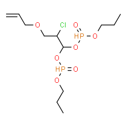 3-(allyloxy)-2-chloropropylidene dipropyl diphosphonate structure