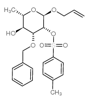 Allyl 3-O-benzyl-2-O-p-tolylsulfonyl-a-L-rhamnopyranoside Structure