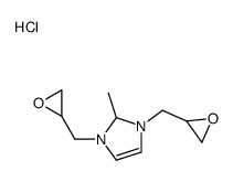 2-methyl-1,3-bis(oxiran-2-ylmethyl)-1,2-dihydroimidazol-1-ium,chloride Structure