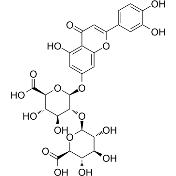 Luteolin 7-diglucuronide结构式