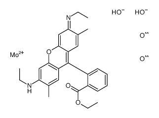 Xanthylium, 9-[2-(ethoxycarbonyl)phenyl]-3,6-bis(ethylamino)-2,7-dimethyl-, molybdate structure