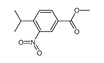 4-isopropyl-3-nitro-benzoic acid methyl ester结构式