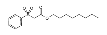 n-octyl phenylsulphonylacetate Structure