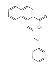 1-(4-phenyl-but-1-enyl)-naphthalene-2-carboxylic acid结构式