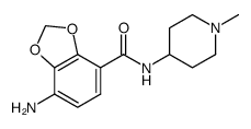 7-amino-N-(1-methyl-4-piperidyl)benzo[1,3]dioxole-4-carboxamide结构式