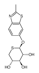 2-methyl-6-benzothiazolyl 5-thio-β-D-xylopyranoside结构式