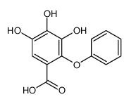 3,4,5-trihydroxy-2-phenoxybenzoic acid Structure