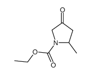 2-methyl-4-oxo-pyrrolidine-1-carboxylic acid ethyl ester结构式