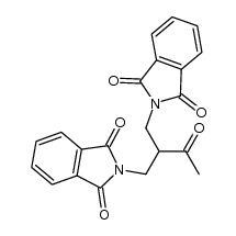 N,N'-(2-acetyl-propanediyl)-bis-phthalimide结构式