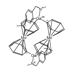 [(5-tBu-2-(Me2NCH2)C6H3)Ga(η6-C6H5)2Mo]2结构式