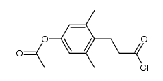 3-(2,6-Dimethyl-4-acetoxyphenyl)-propionylchloride Structure