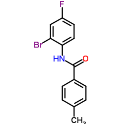 N-(2-Bromo-4-fluorophenyl)-4-methylbenzamide structure