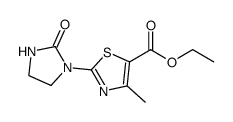 ethyl 4-methyl-2-(2-oxoimidazolidin-1-yl)thiazole-5-carboxylate结构式