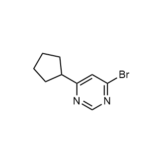 4-Bromo-6-cyclopentylpyrimidine structure