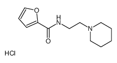 N-(2-piperidin-1-ium-1-ylethyl)furan-2-carboxamide,chloride结构式