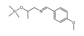 N-(4-methoxybenzylidene)-2-((trimethylsilyl)oxy)propan-1-amine结构式