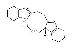 RAC-ETHYLENEBIS(4,5,6,7-TETRAHYDRO-1-INDENYL)DIMETHYLZIRCONIUM(IV) Structure