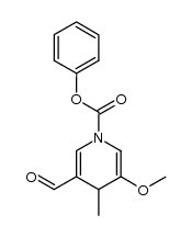 phenyl 3-formyl-5-methoxy-4-methylpyridine-1(4H)-carboxylate结构式