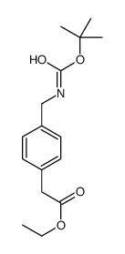 TERT-BUTYL 4-((ETHOXYCARBONYL)METHYL)BENZYLCARBAMATE structure