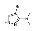 4-bromo-N,N-dimethyl-1H-pyrazol-3-amine结构式