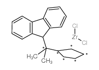 cyclopenta-1,3-diene,9H-fluoren-9-ide,propan-2-ylidenezirconium(2+),dichloride Structure