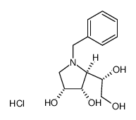 N-benzyl-1,4-dideoxy-1,4-imino-D-talitol hydrochloride Structure