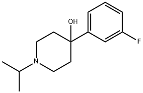 4-(3-fluorophenyl)-1-isopropylpiperidin-4-ol结构式