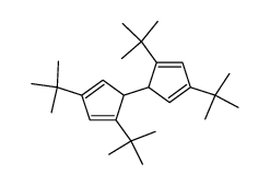 1,1',3,3'-tetra-t-butyl-5,5'-dihydropentafulvalene Structure