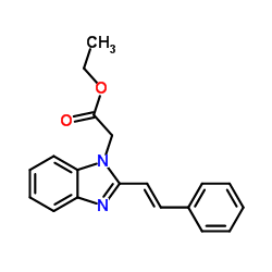 ETHYL 2-(2-STYRYL-1H-1,3-BENZIMIDAZOL-1-YL)ACETATE picture