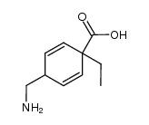 1-ethyl-4-methylamino-2,5-cyclohexadiene-1-carboxylic acid结构式