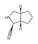 (1S,3aR,6aS)-octahydrocyclopenta[c]pyrrole-1-carbonitrile Structure