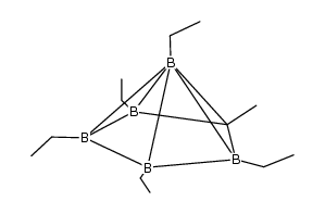 2-methyl-1,3,4,5,6-pentaethyl-2-carba-nido-hexaborane Structure