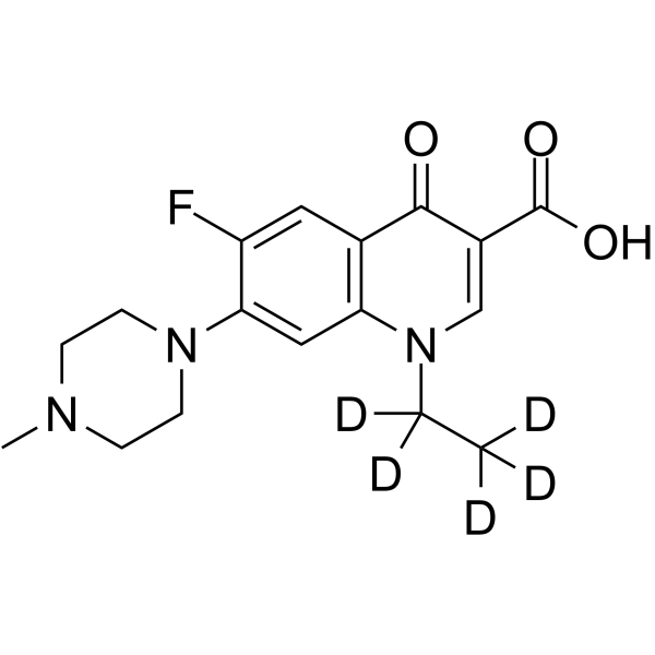 培氟沙星结构式