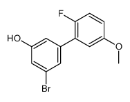 3-bromo-5-(2-fluoro-5-methoxyphenyl)phenol Structure