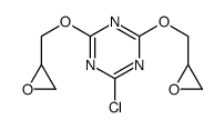 2-chloro-4,6-bis(oxiran-2-ylmethoxy)-1,3,5-triazine结构式