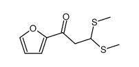 3,3-Bis(methylthio)-1-(2-furanyl)-1-propanone结构式